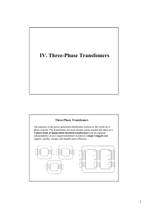 IV. Three-Phase Transfomers