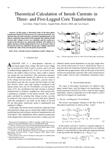 Theoretical Calculation of Inrush Currents in Three- and Five