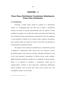 CHAPTER – 3 Three Phase Distribution Transformer