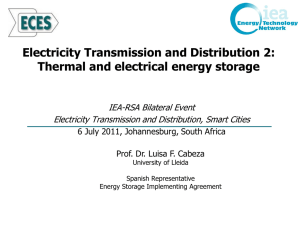 Thermal and electrical energy storage