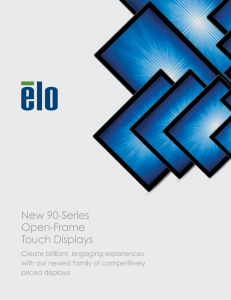 New 90-Series Open-Frame Touch Displays - TFT