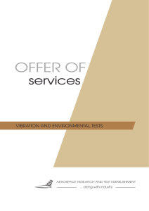 Vibration and environmental tests