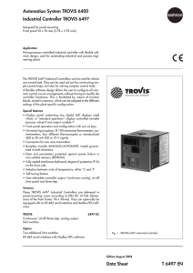 Automation System TROVIS 6400 Industrial Controller