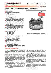 Model TR32 Digital Temperature Transmitter