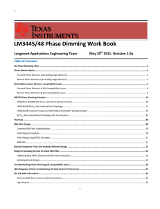 LM3445/48 Phase Dimming Work Book