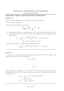 electric field and electric potential