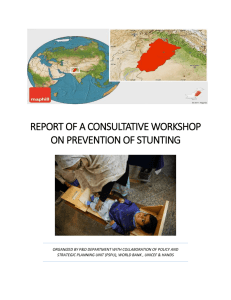Report on Stunting Prevention Workshop