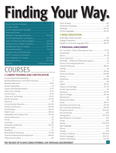 courses - Anne Arundel Community College