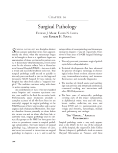 Surgical Pathology - Massachusetts General Hospital