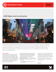 LED Signs and Luminaires