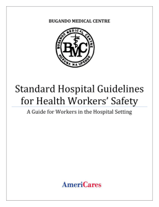 Standard Hospital Guidelines for Health Workers` Safety