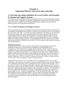 Teacher Evaluation and Support System