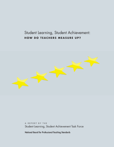 Student Learning, Student Achievement