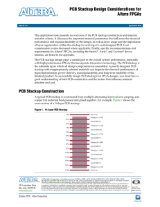 PCB Stackup Design Considerations for Altera FPGAs