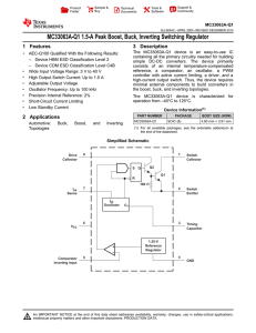 MC33063A-Q1 1.5-A Peak Boost, Buck, Inverting Switching