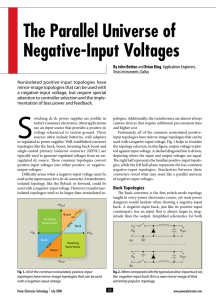 The Parallel Universe of Negative-Input Voltages