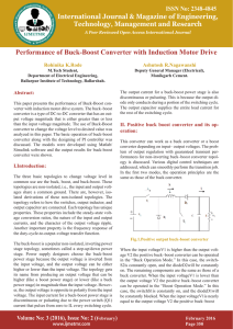 Performance of Buck-Boost Converter with Induction