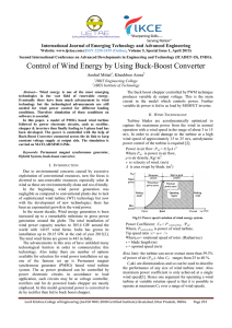 Control of Wind Energy by Using Buck-Boost Converter