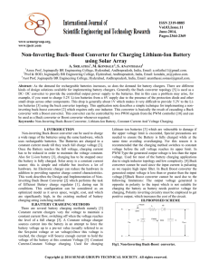 Non-Inverting Buck–Boost Converter for Charging Lithium