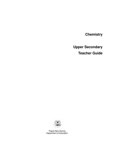 Chemistry Teacher Guide - Department of Education