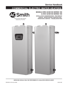 COMMERCIAL ELECTRIC WATER HEATERS