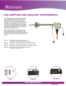 gas sampling and analysis- instrumental