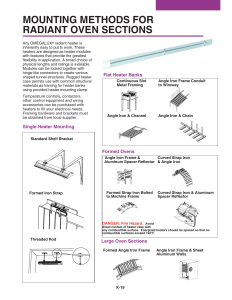 Information : MOUNTING METHODS FOR RADIANT OVEN SECTIONS