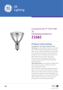 ConstantColor™ CMH PAR 30 Product information