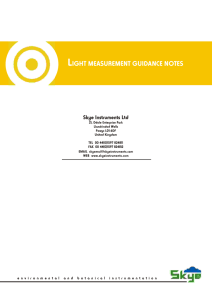 Light Guidance Notes