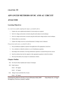 advanced methods of dc and ac circuit analysis