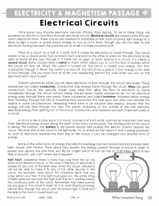 Electrical Circuits