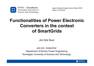 Functionalities of Power Electronic Converters in the
