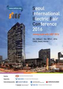 Seoul International ElectricFair Conference 2016