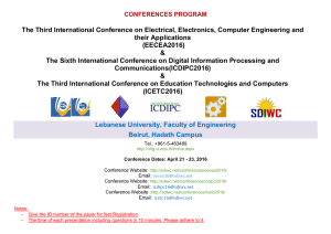 The Third International Conference on Electrical, Electronics
