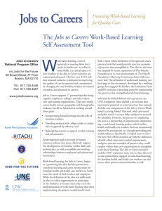 The Jobs to Careers Work-Based Learning Self Assessment Tool