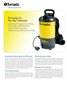 PV 6 and 10 Pac-Vac® Vacuum