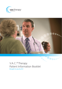 VAC® Therapy Patient Information Booklet