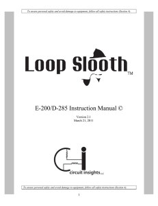 E-200/D-285 Instruction Manual