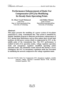 Performance Enhancement of Static Var Compensator (SVC) by