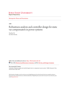 Robustness analysis and controller design for static var