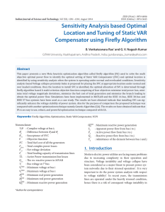 Sensitivity Analysis based Optimal Location and Tuning of Static