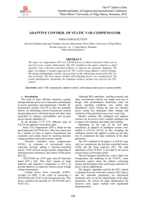 adaptive control of static var compensator - Inter