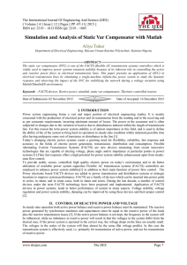 Simulation and Analysis of Static Var Compensator with Matlab