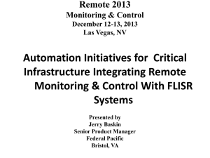 Automation Initiatives for Critical Infrastructure Integrating Remote