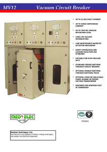 MV12 Vacuum Circuit Breaker MV12 Vacuum Circuit Breaker