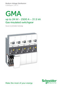 up to 24 kV - 2500 A – 31.5 kA Gas