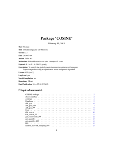 Package `COSINE`