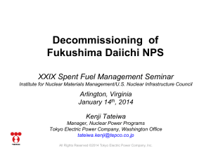 Decommissioning of Fukushima Daiichi NPS