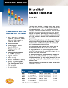 MicroStat® Status Indicator