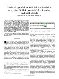 Tandem Light-Guides With Micro-Line